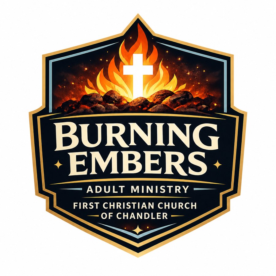 Burning Embers adult ministry emblem