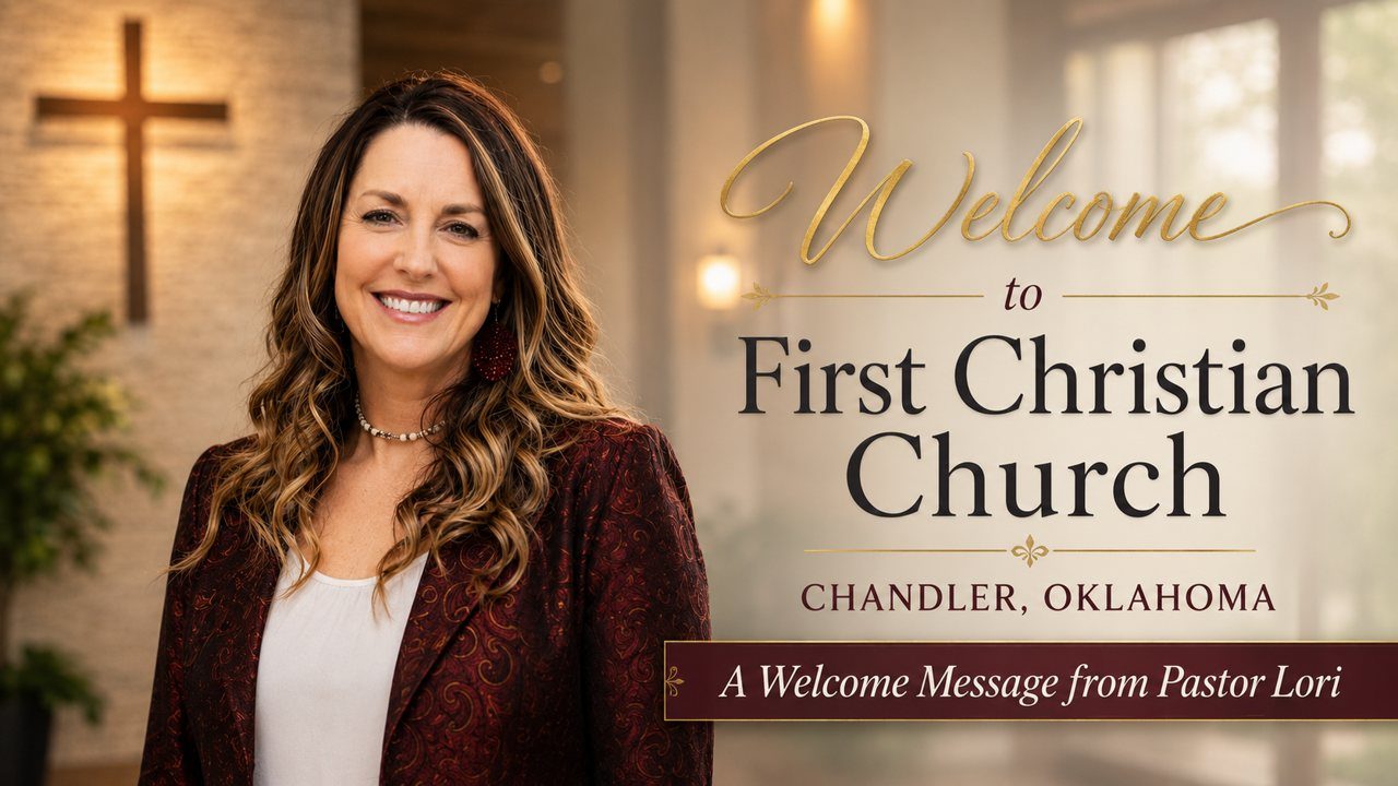 Pastor Lori welcome message video thumbnail for First Christian Church of Chandler