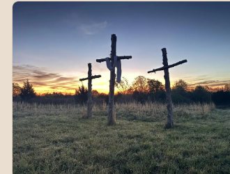 Camp Calvary at sunset