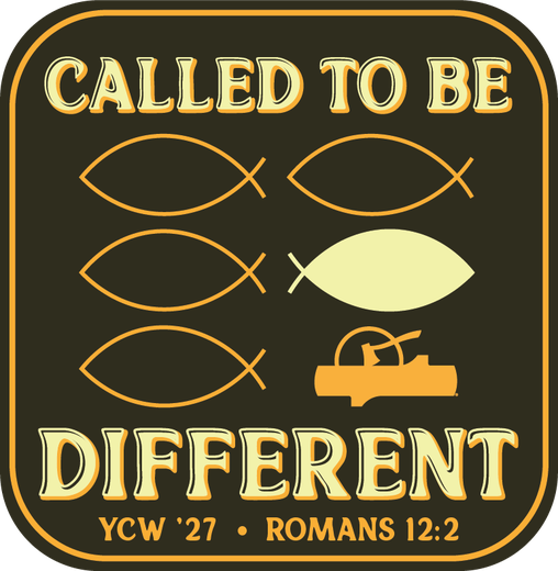 Young Christians' Weekend 2027 theme artwork: Called to Be Different, Romans 12:2