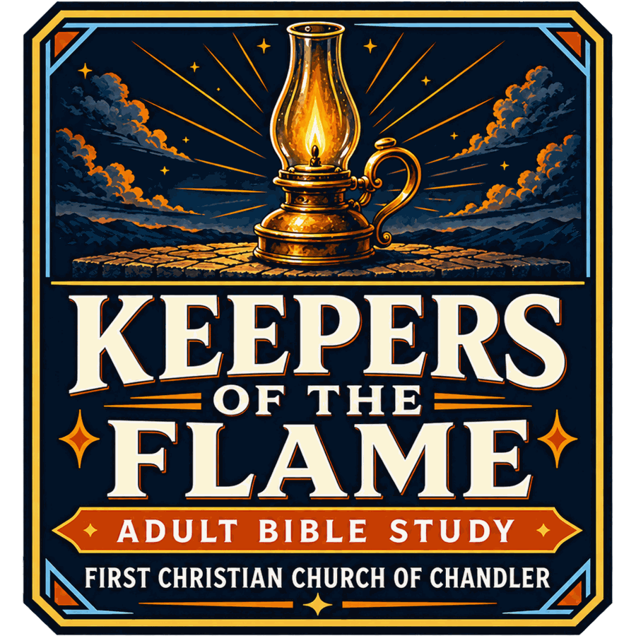 Keepers of the Flame adult Bible study emblem