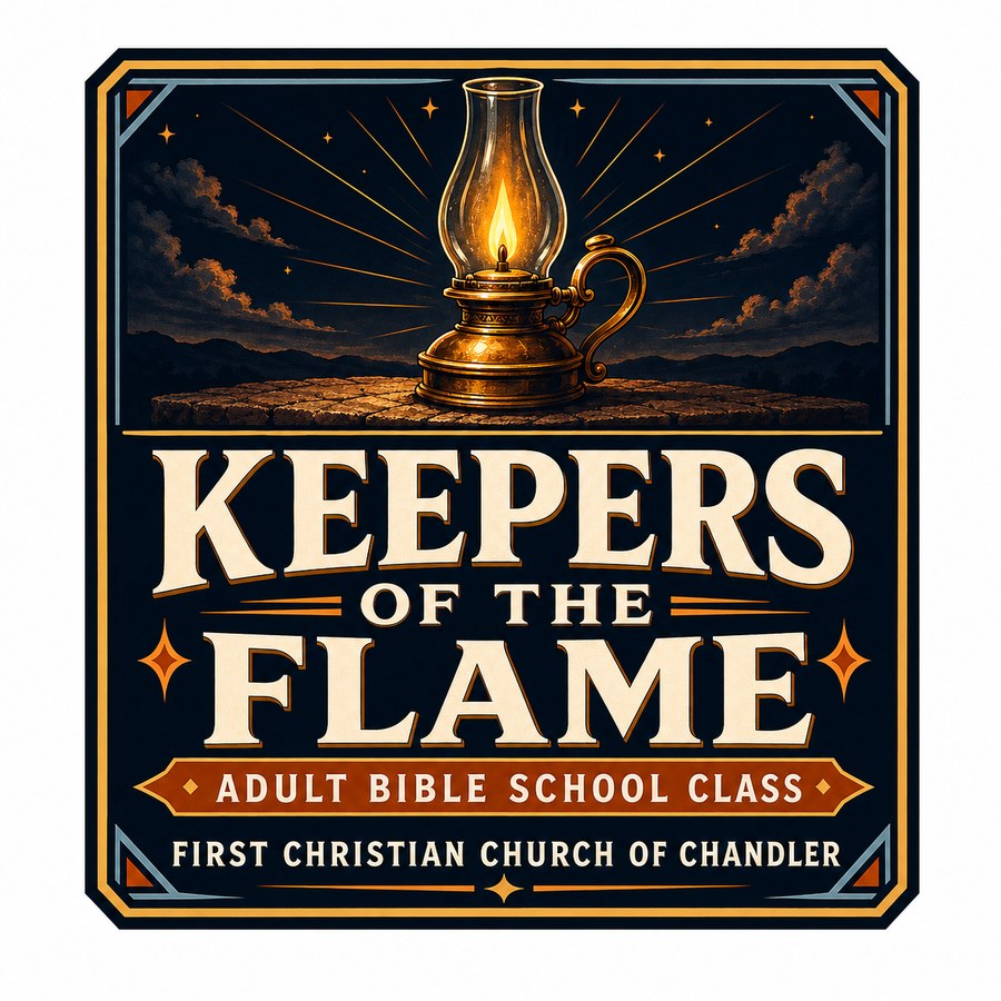 Keepers of the Flame adult Bible school class emblem